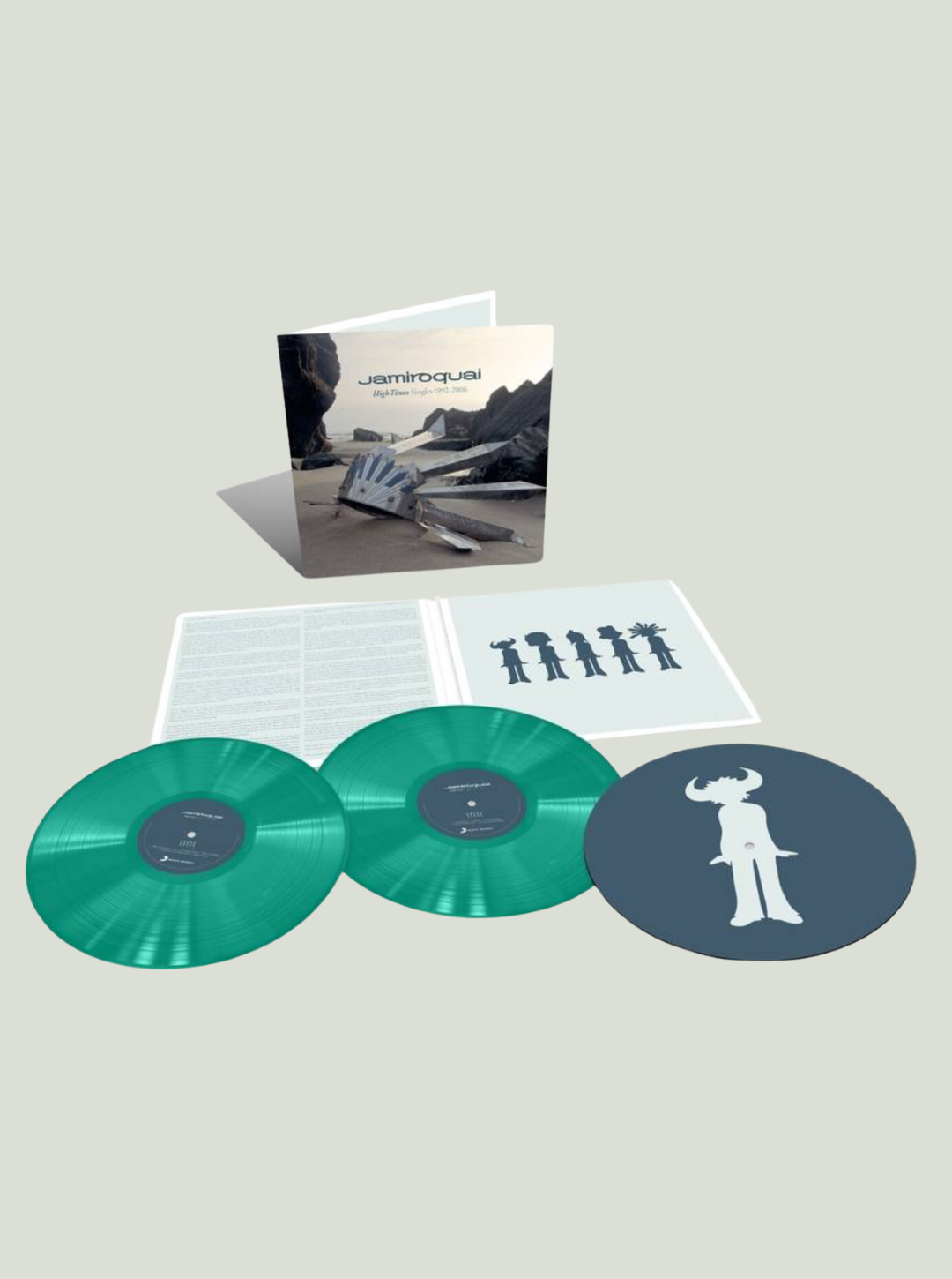 Płyta winylowa Jamiroquai - High Times: Singles 1992-2006 (180g) (Limited Numbered Deluxe Edition) (Green Marbled Vinyl)