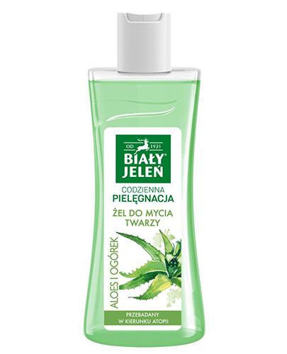 Biały jeleń - żel do mycia twarzy z ekstraktem z aloesu i ogórka, 265 ml