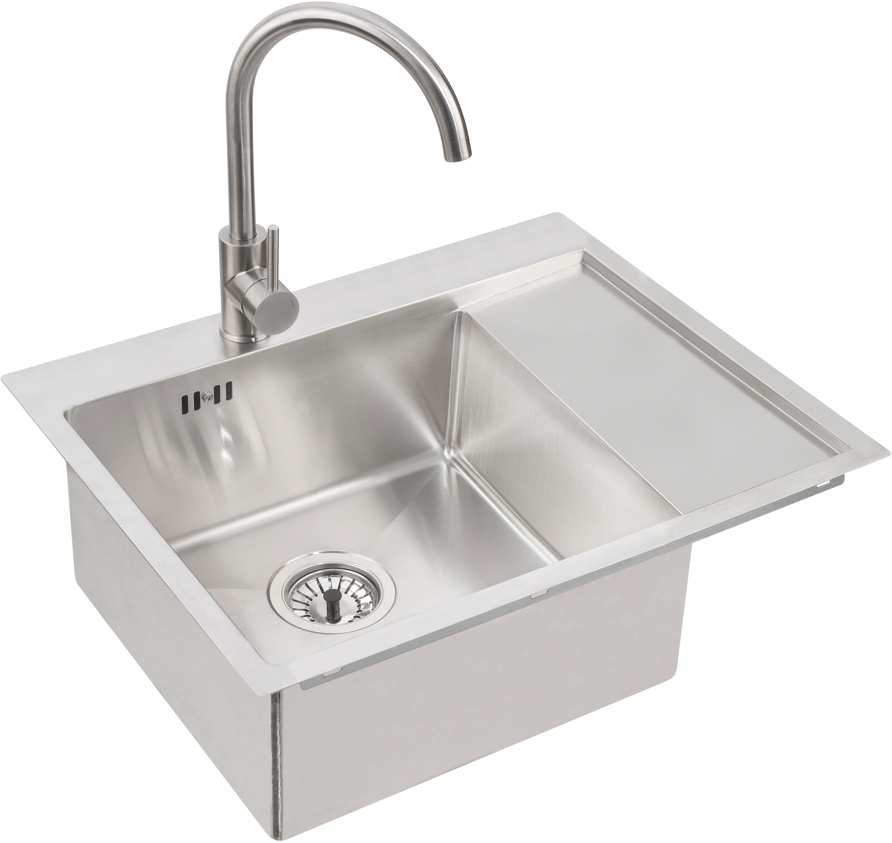 Genesis Concept 20 zlewozmywak 61,5x48 cm lewy stal satyna 1124383