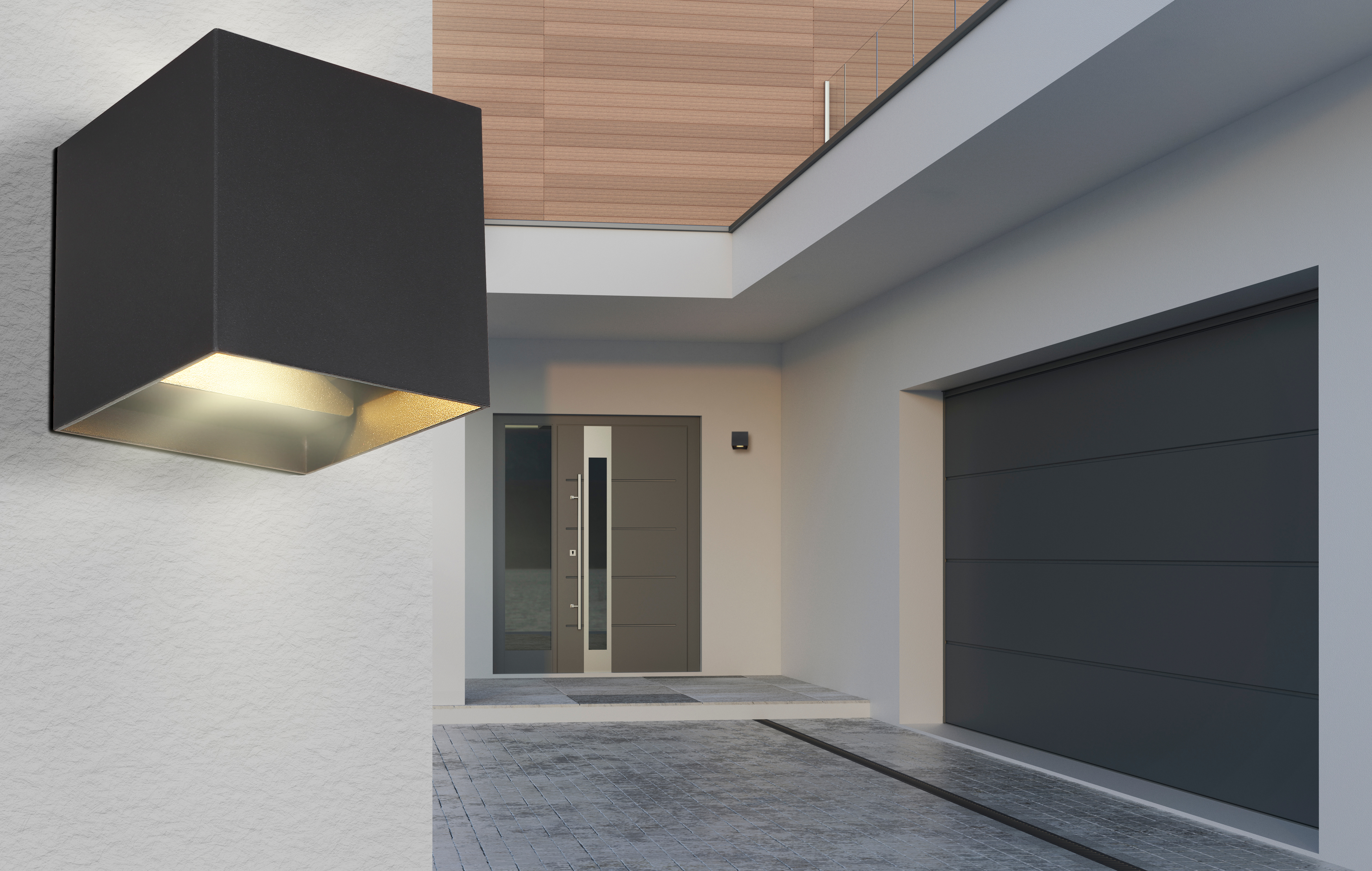 Globo Lighting Veronika kinkiet zewnętrzny 1x3W czarny 34168B