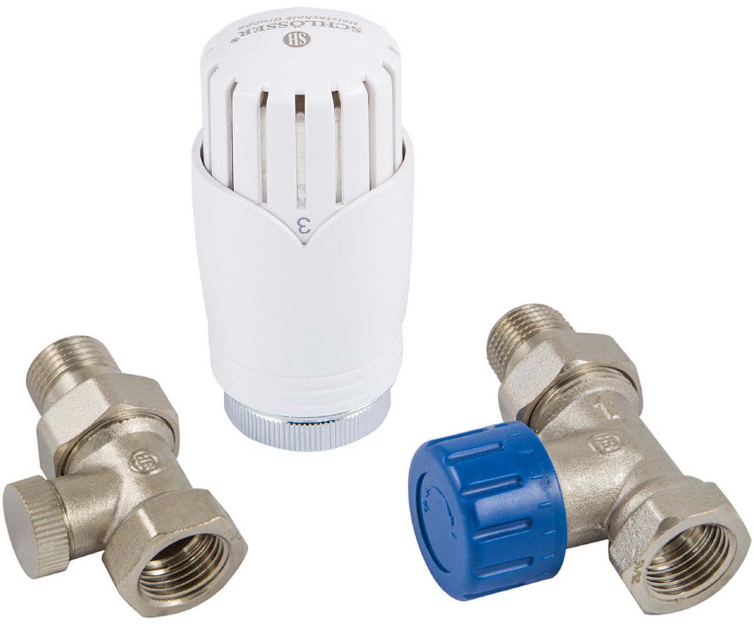 Schlosser Standard zestaw termostatyczny prosty 1/2GZx1/2GW nikiel 602200002