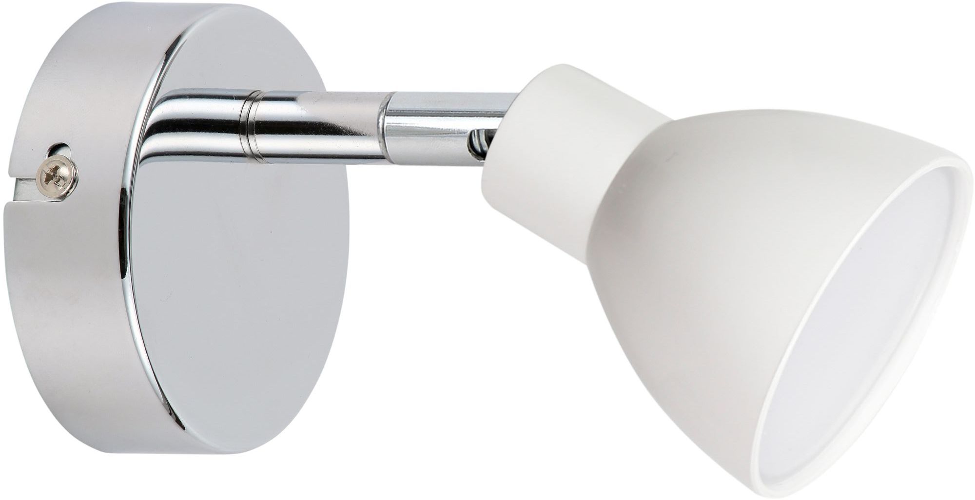 Candellux Roy kinkiet 1x5W LED chrom/biały 91-67524