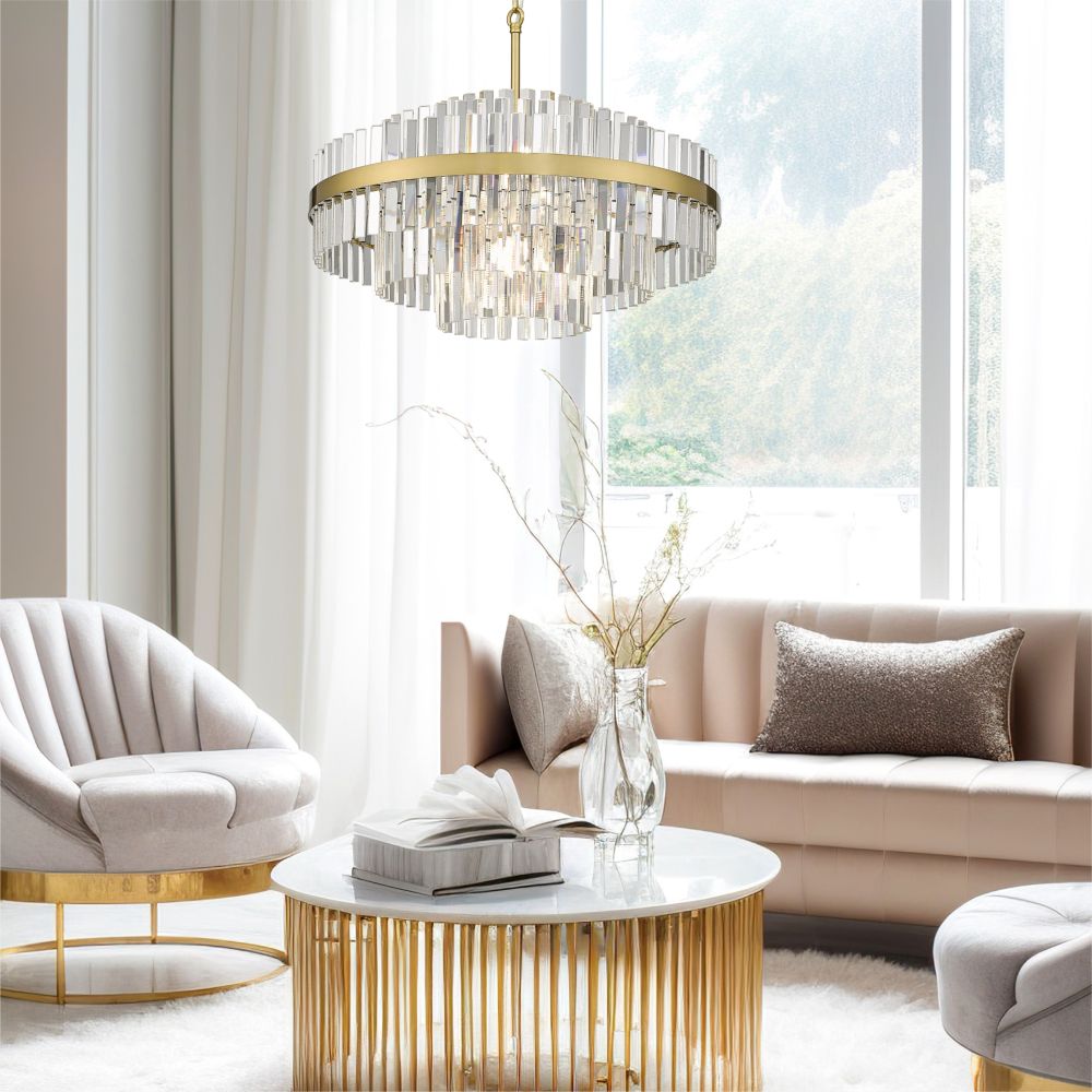 Zuma Line Constantinople lampa wisząca 16x28 W szczotkowany mosiądz P0567-16A-2GAC