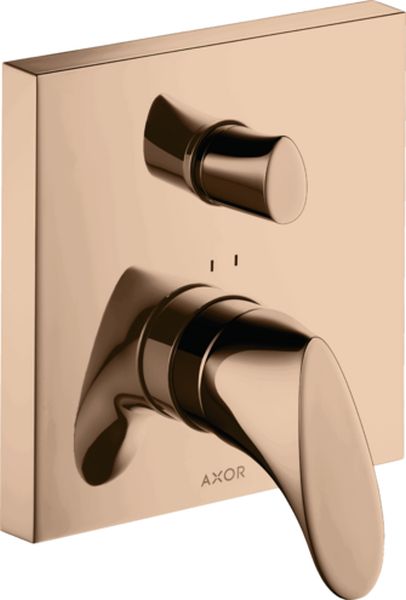 Axor Starck Organic bateria wannowo-prysznicowa podtynkowa czerwone złoto polerowane 12415300