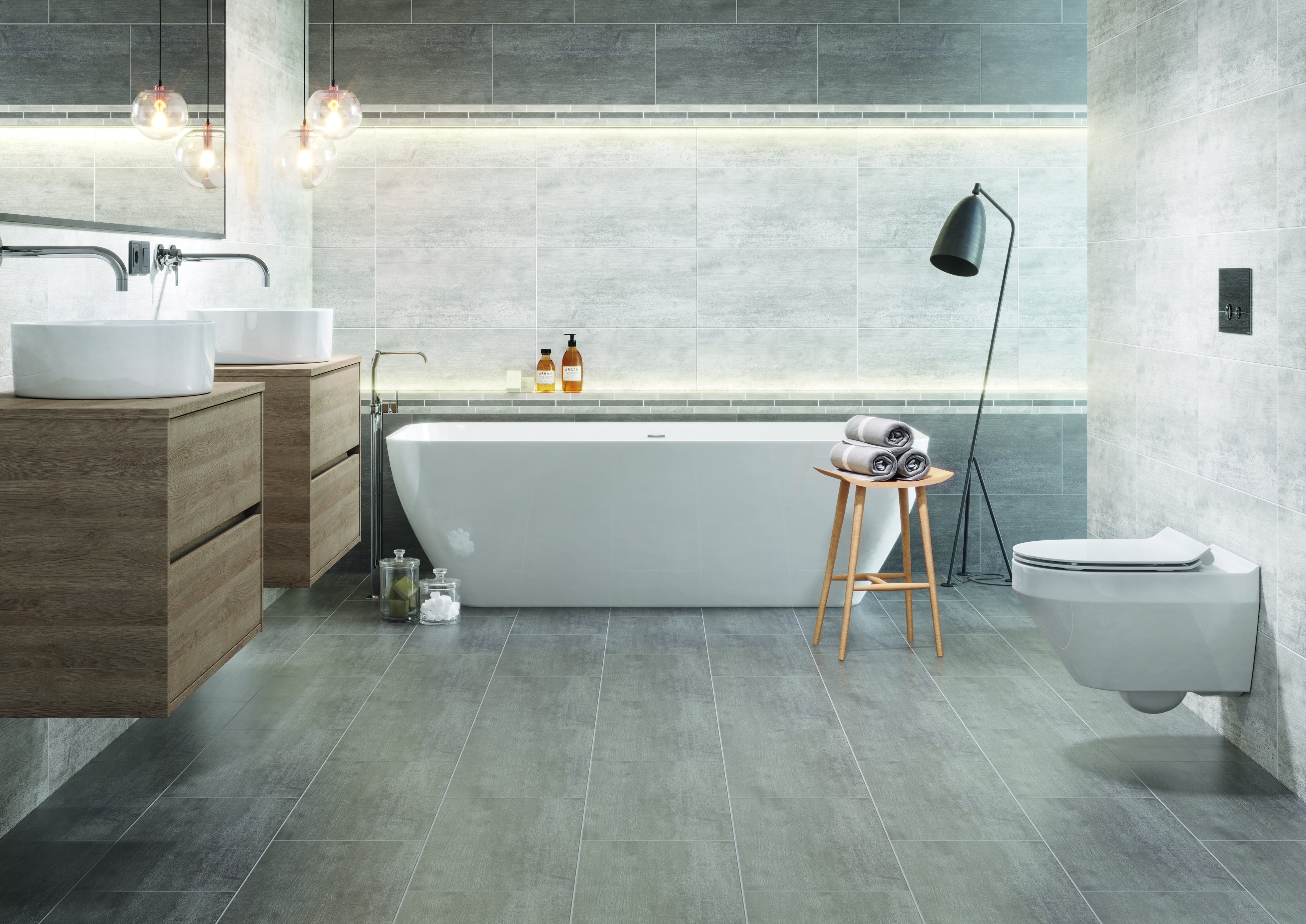 Opoczno Harmony Grey płytka ścienno-podłogowa 29,7x59,8 cm szary mat