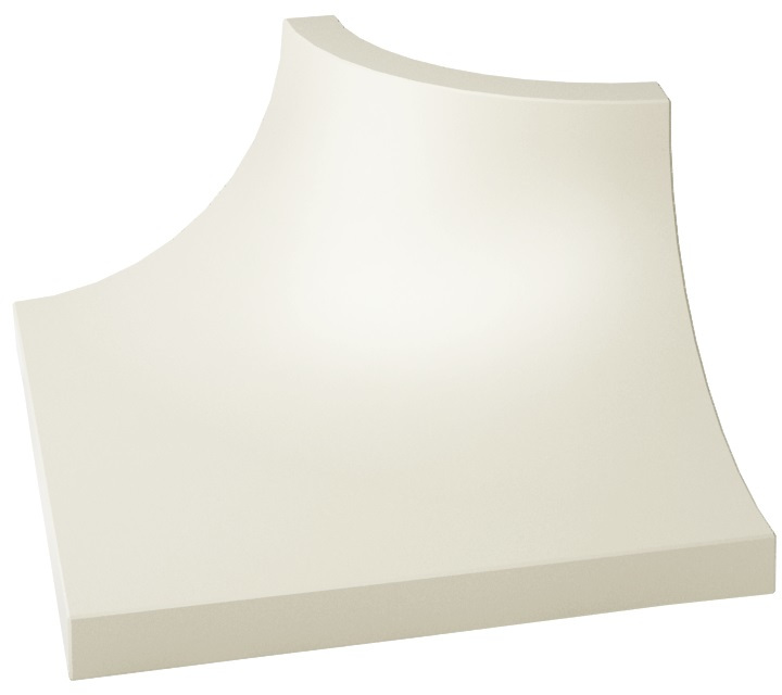 Paradyż Gamma/Gammo kształtka 4x3 cm biała