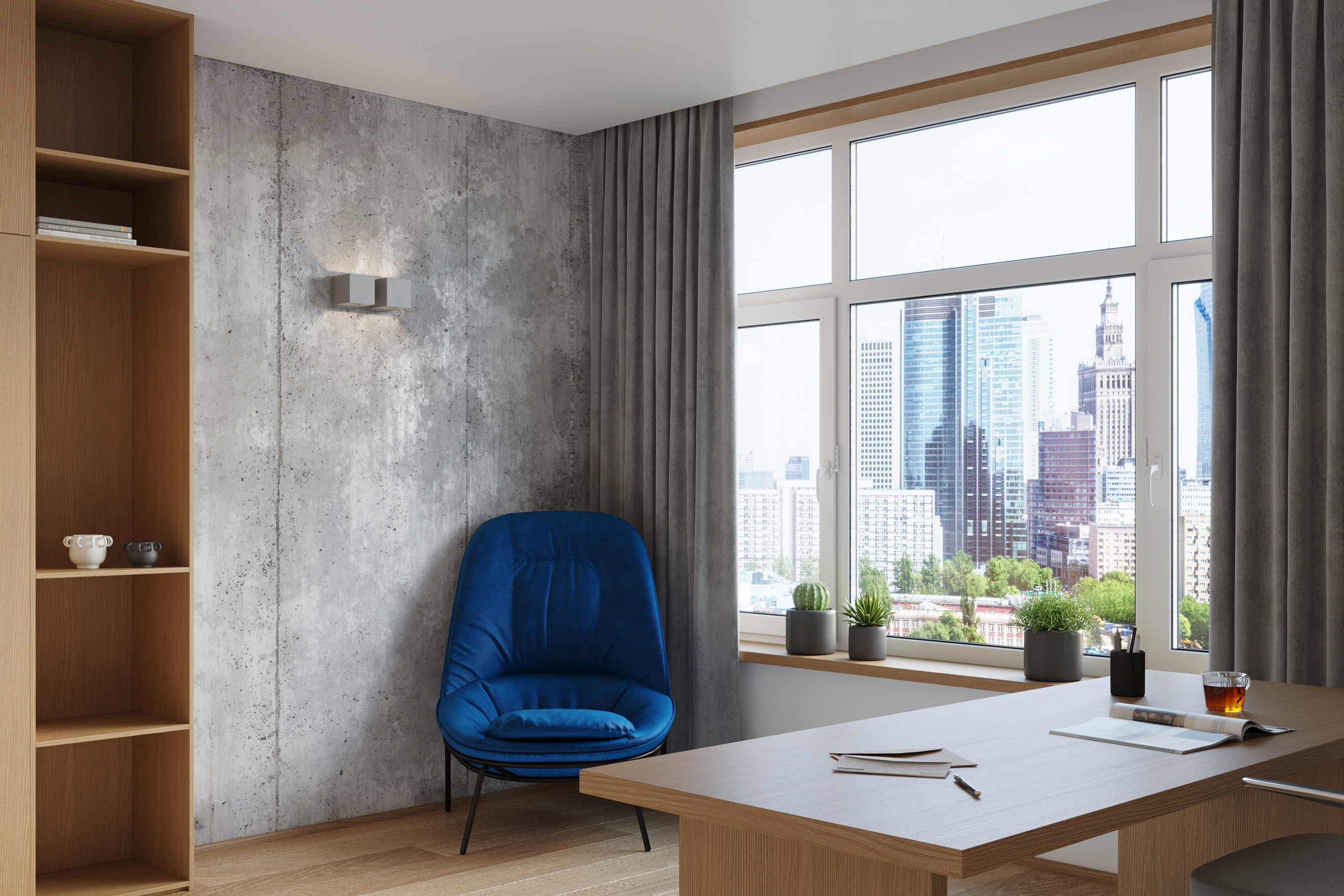 Sollux Lighting Quad 2 kinkiet 2x40W szary SL.0658