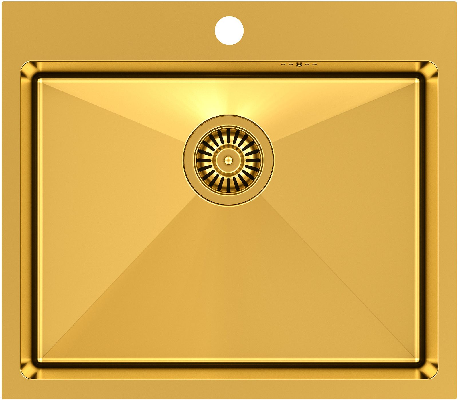 Quadron Russel zlewozmywak stalowy 55x48 cm złoty HB7910PVDBSG1 - Wysyłka w 24h