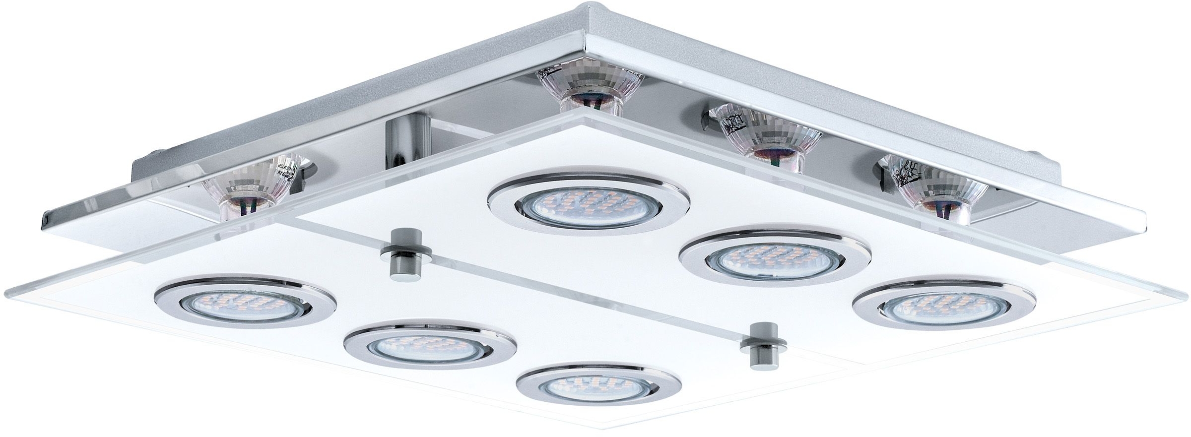 Eglo Cabo lampa podsufitowa 6x3W chrom/biały/przezroczysty 30932 - Wysyłka w 24h