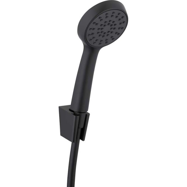 KFA Zestaw prysznicowy SPARC uchwyt + rączka + wąż 1500 mm czarny 841