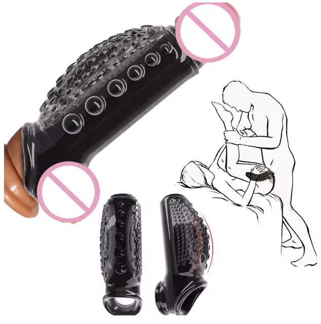 Nakładka na penisa wypustki 084