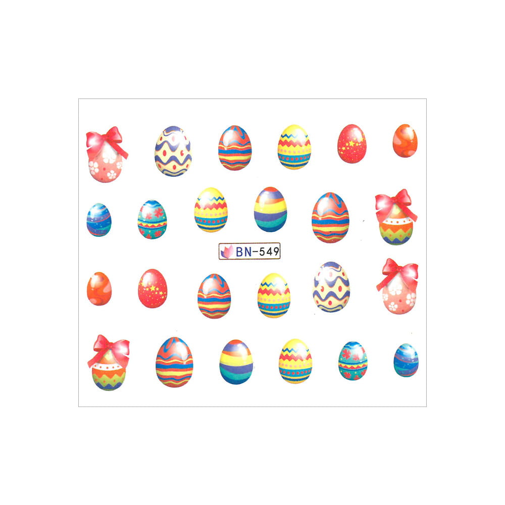 Naklejki wodne do paznokci wielkanocne BN-549