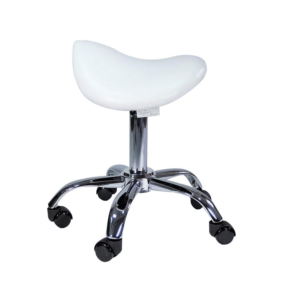 Taboret kosmetyczny Optima CO bez oparcia biały CN00726