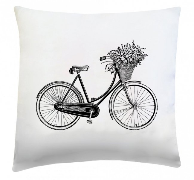 Poduszka dekoracyjna 40x40 wz. Rower 2