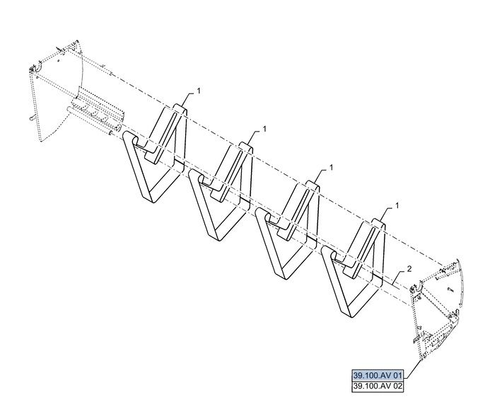 Pas prasy New Holland Roll-Belt 150 180 87613862 47534447 CNH