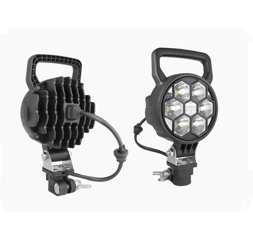 Lampa robocza LED 1500lm uchwyt CAR1 złącza AMP CRC3B.49238 Wesem