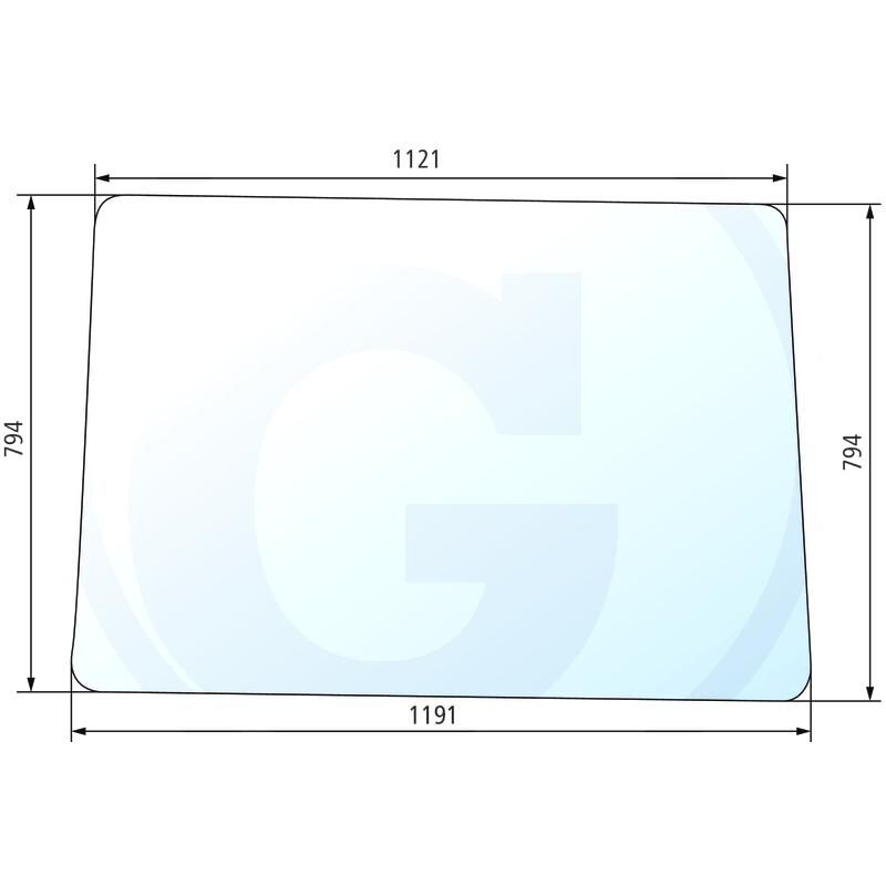 Szyba przednia Renault 461 551 6005028935, 7701350518