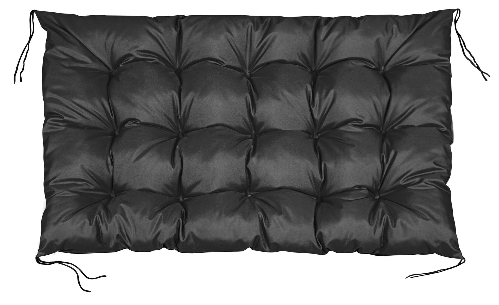 Poduszka ogrodowa 120x80 cm na ławkę palety wodoodporna czarna