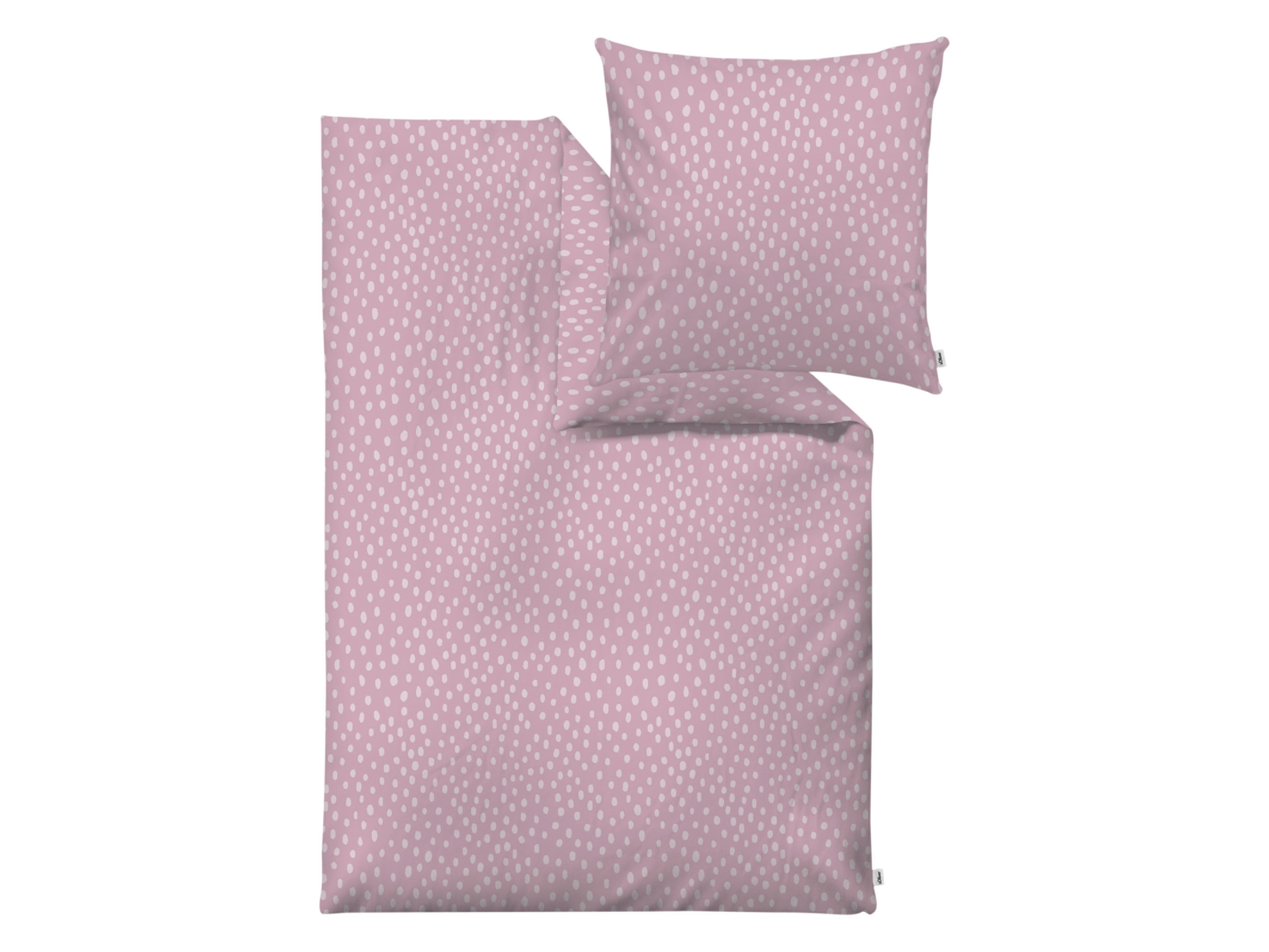 s.Oliver Pościel z makosatyny, 140 x 200 cm Różowy