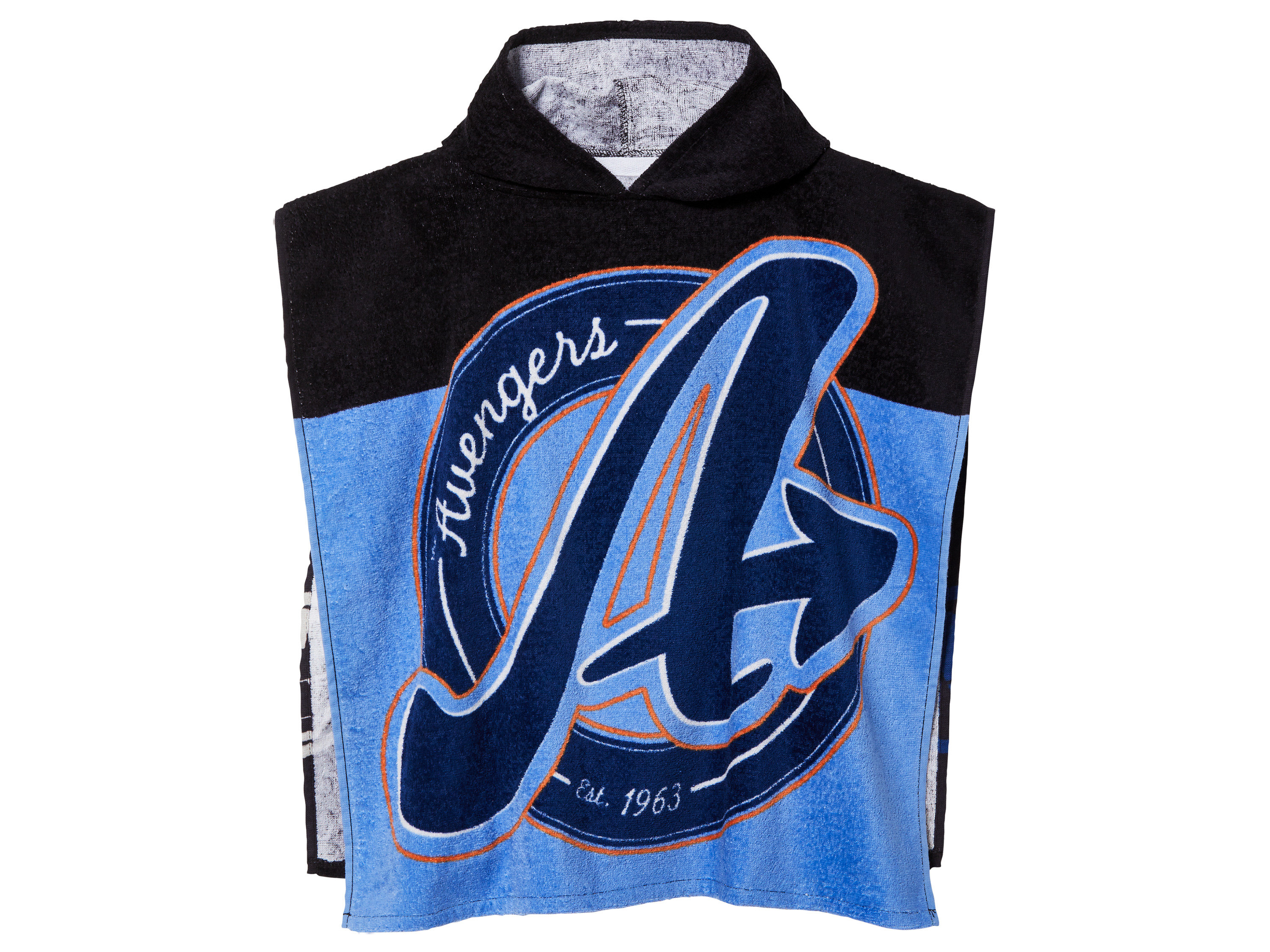 Ponczo kąpielowe dziecięce z postaciami z bajek, 60 x 120 cm Avengers