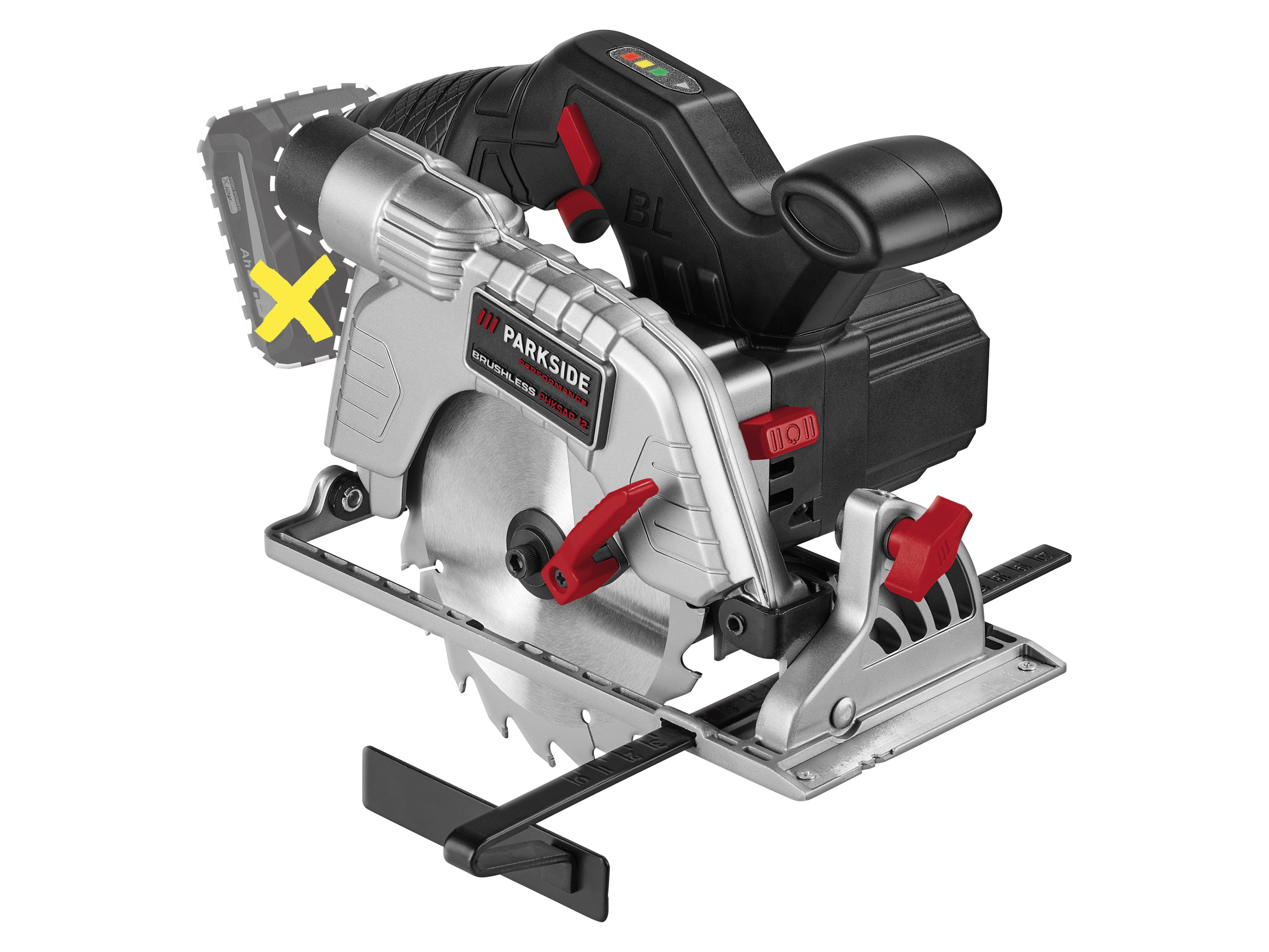 Parkside Performance Akumulatorowa piła ręczna tarczowa 12 V, Phksap 12 B2 bez akumulatora i ładowarki