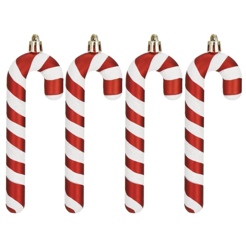 Bombki choinkowe Springos laski cukrowe nietłukące 4 szt.