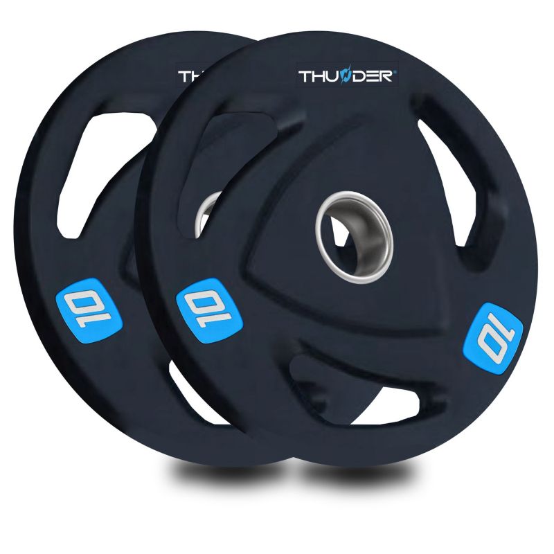 Zestaw obciążeń olimpijskich THUNDER SET-O-04-20KG 2x10kg gumowane otwór 51mm 2szt.