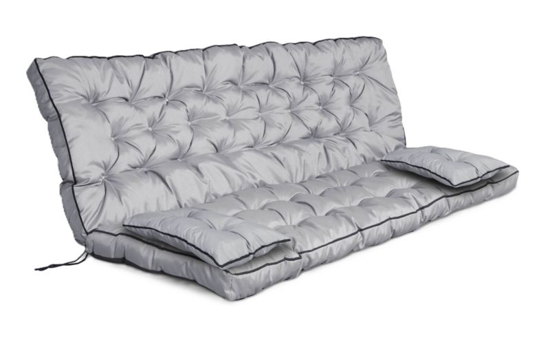 Zestaw ogrodowy Aio Factory wysoki bok z lamówką szary 150x60x50 cm 1szt