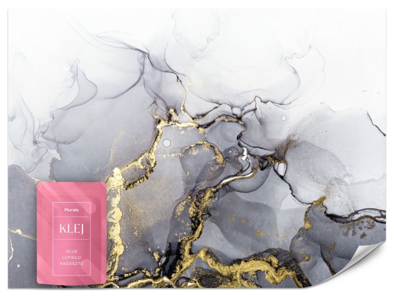 Fototapeta Muralo Szara Abstrakcja Marmur 200x140 cm 1szt.