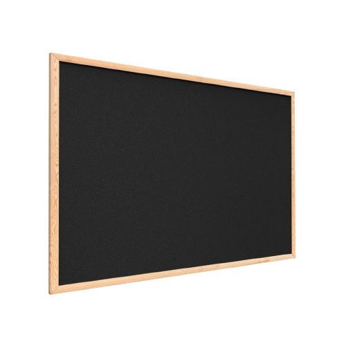 Tablica korkowa kolor czarny 90x60 cm ALLboards rama drewniana naturalna 1 szt.