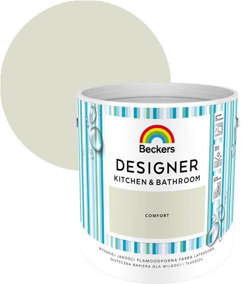 Farba kolorowa Beckers Designer Kitchen&Bathroom Comfort 2,5 l