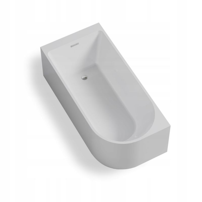 Wanna wolnostojaca Corciano Porto 170 x 80 x 58 cm ze srebrnymi dodatkami 1szt.