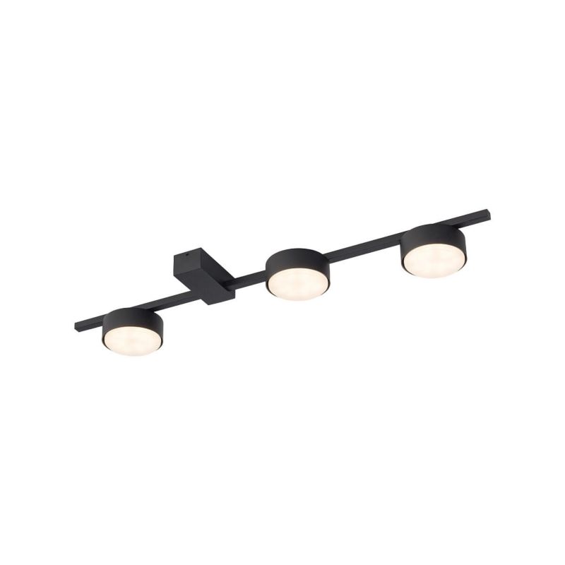 Lampa sufitowa Nowodvorski Lighting Pills czarna potrójna do przedpokoju 3xGX53 x 8W 1 szt.