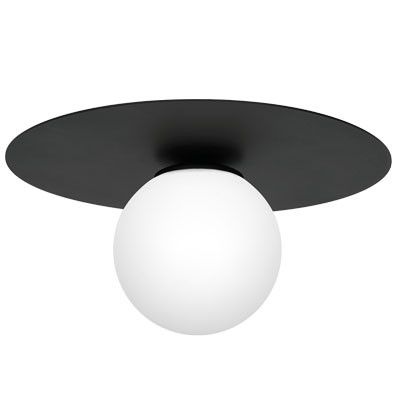 Lampa sufitowa wisząca Luminex Flat 3086 czarny mat-biała minimalistyczna 1xE14 x 15W 1 szt.