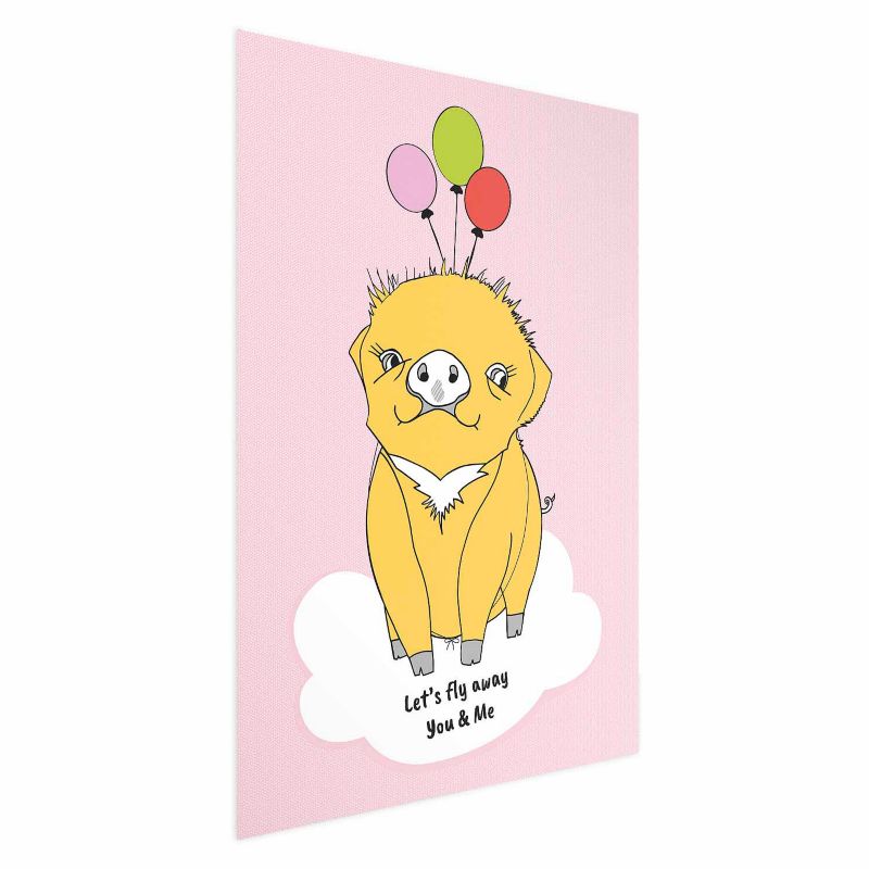 Plakat Artgeist Podniebna świnka 29,7x42 cm bez ramy 1 szt