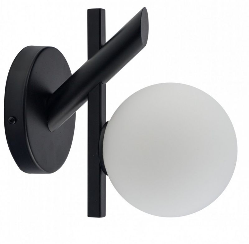 Kinkiet ścienny Sigma Lighting Zoe czarno-biały styl nowoczesny 1 x G9 x IP20 wym: 23 x 22 x 14 cm - 1 szt.