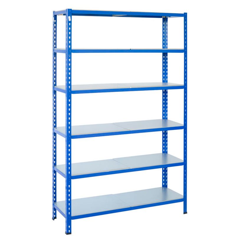 Wtykowy regał metalowy AR Shelving z profilem L z 6 półkami 200x120x50 cm 180 kg 1 szt
