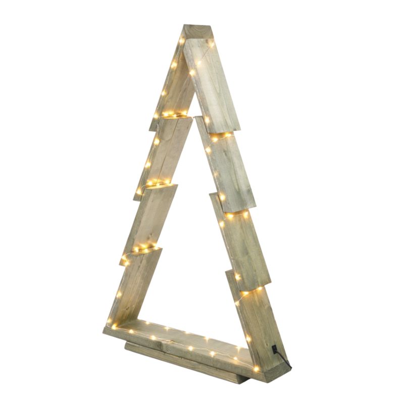 Choinka drewniana stojąca MODO24 75,5 x 48 cm impregnowana zielona 1 szt