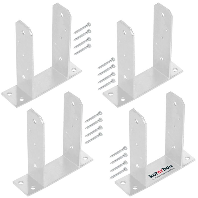 Podstawa słupa KOTARBAU tt przykręcana 100 mm 4 szt.