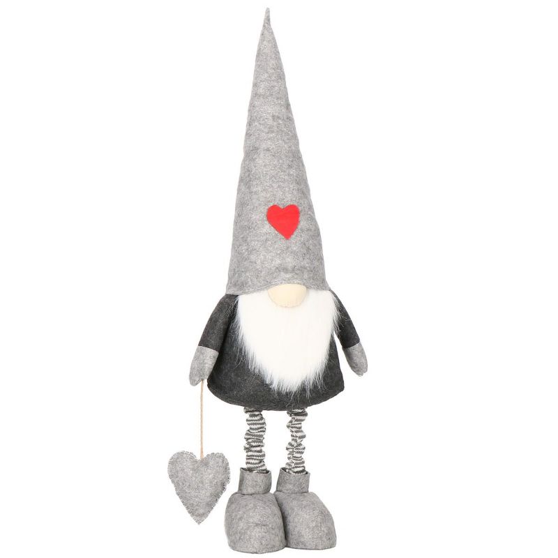 Skrzat ozdoba świąteczna Springos 83-130 cm krasnal świąteczny, gnom na teleskopowych nóżkach 1 szt.