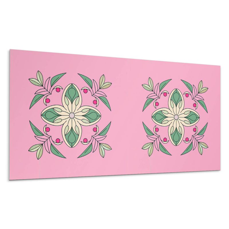 Kafelki samoprzylepne Wallfluent 40x20 cm Roślinny wzór z delikatnymi liśćmi 10 szt.