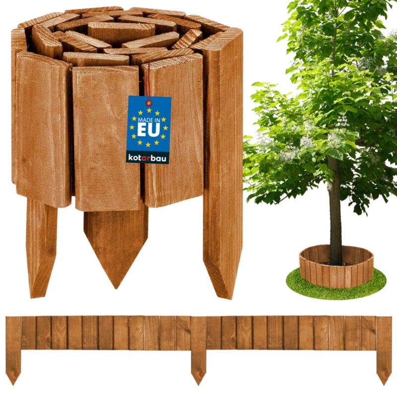 Obrzeże KOTARBAU płotek drewniany dębowy 10x110 cm 1 szt.