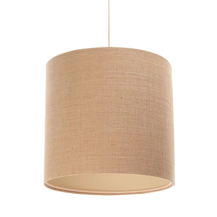 Lampa Bps Koncept wisząca BOHO JUTA TUBA 40 beżowa 1 szt