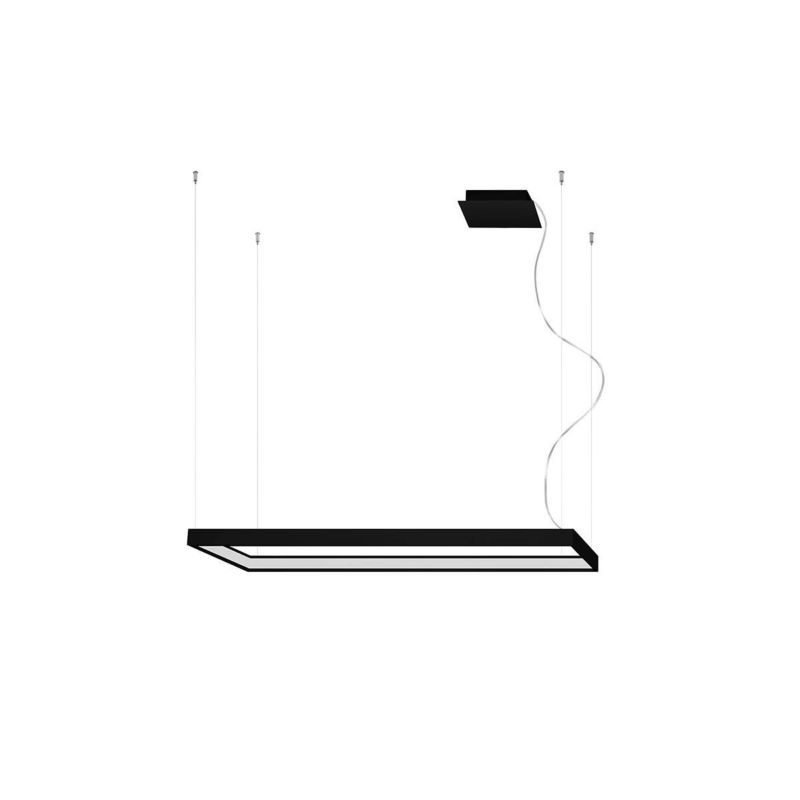 Lampa wisząca Thoro Lighting TUULA czarna 1 x LED 50W Neutralna biała 5757lm wym:150x100x30cm IP20 -1 szt.