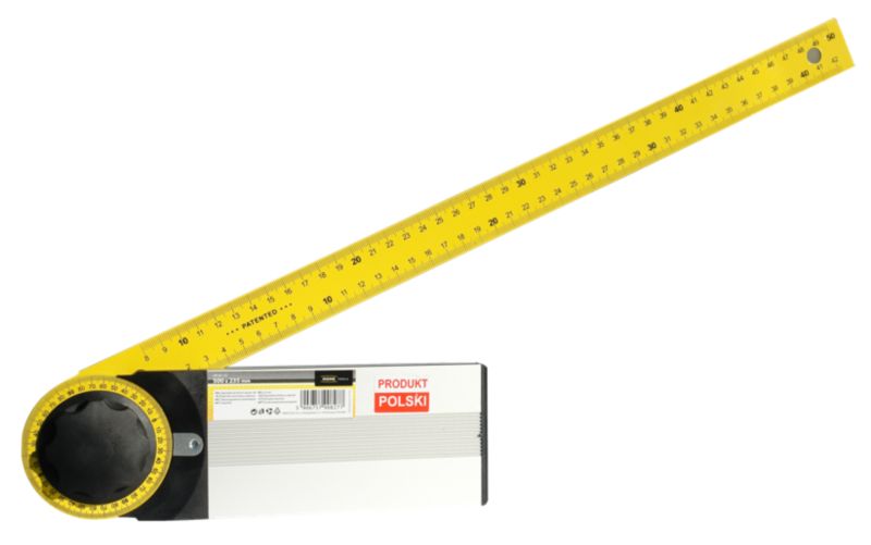 Kątomierz aluminiowy nastawny Home Tools 500 mm - zawieszka papierowa - 1 szt.