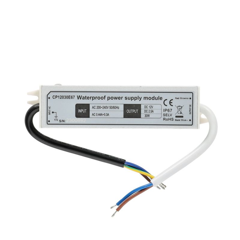 Zasilacz LED 12V 30W 2,5A do taśmy Kobi IP67 1szt.
