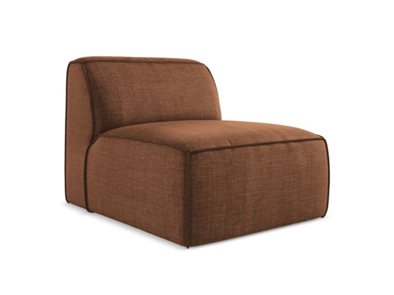 Moduł LaMiaSofa MELISSA z tkaniny strukturalnej 80x102 cm terakota 1 szt.