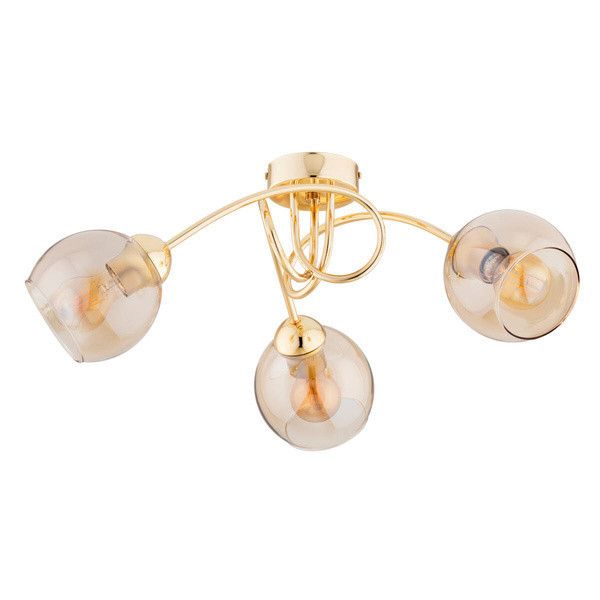 Lampa sufitowa Alfa Seyla złota wym: 27 x 52 x 52 cm 3xE27 x 15W 1 szt.