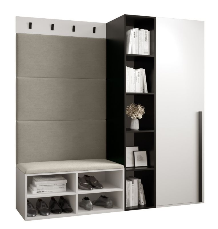 Garderoba do przedpokoju Abiks MIRO 1 biały+manila02 1szt.