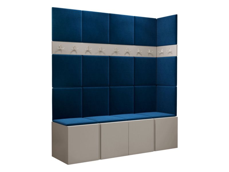 Garderoba MIRJAN 24 Orion II kaszmir + granatowy 1 kpl.